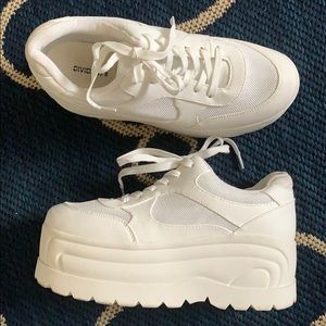 white platform shoes